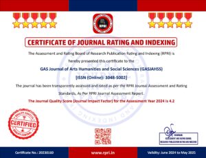 Certificate Journal Impact Factor 3048-5002